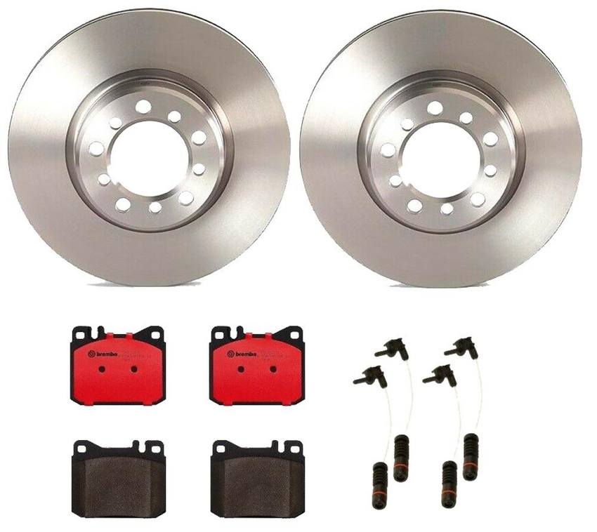 Mercedes Brakes Kit – Brembo Pads and Rotors Front (300mm) (Ceramic) 126421051264 – Brembo 1549215KIT