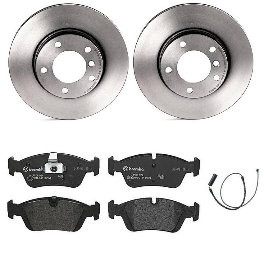 Brembo Brake Pads and Rotors Kit – Front (286mm) (Low-Met)