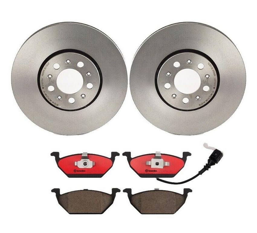 Brembo Brake Pads and Rotors Kit – Front (288mm) (Ceramic)