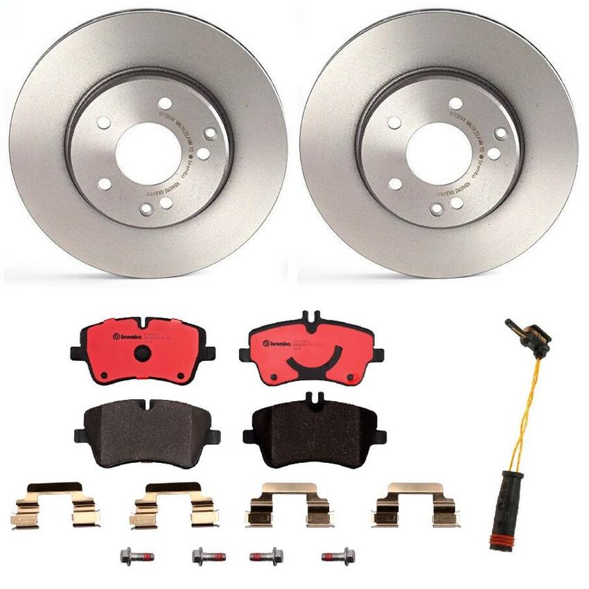 Mercedes Brakes Kit – Brembo Pads and Rotors Front (288mm) (Ceramic) 006420622041 – Brembo 1550345KIT