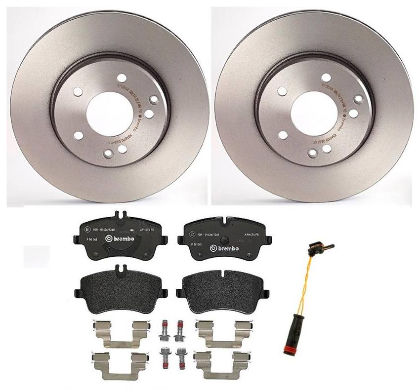 Brembo Brake Pads and Rotors Kit – Front (288mm) (Low-Met)