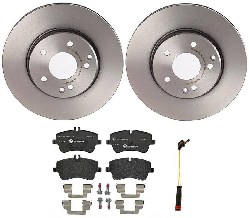 Brembo Brake Pads and Rotors Kit – Front (288mm) (Low-Met)