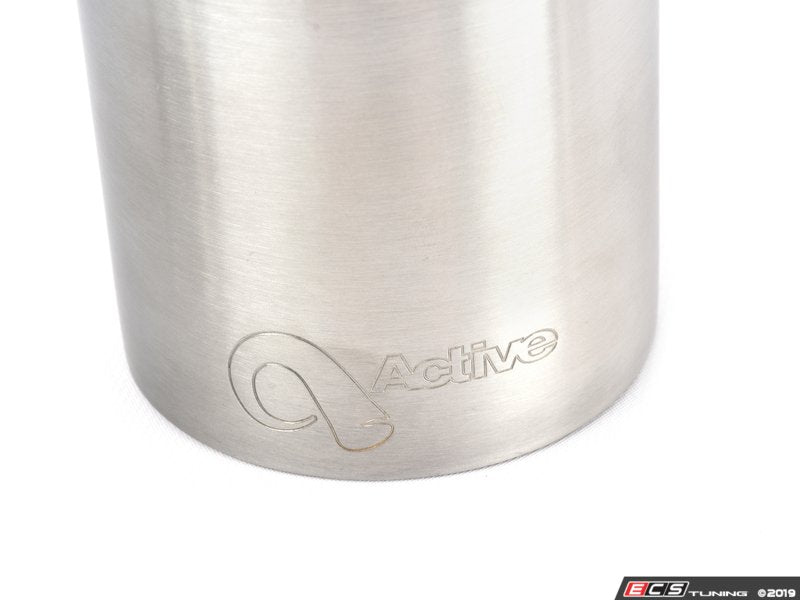 Slip on Exhaust Tips - 90mm - Brushed Stainless Steel