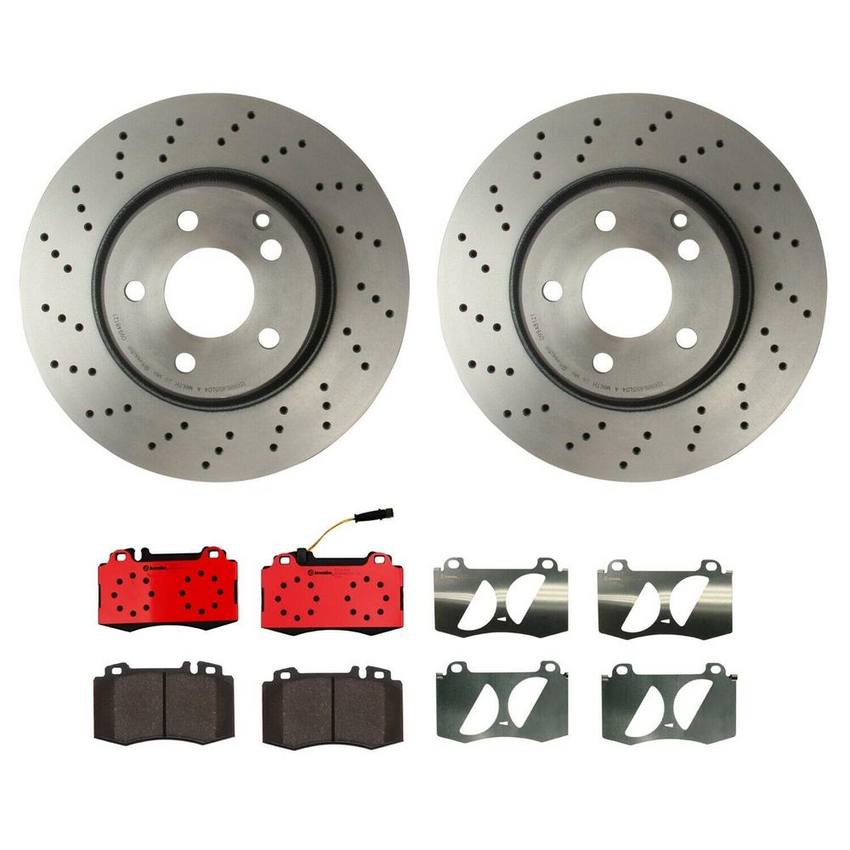 Mercedes Brakes Kit – Brembo Pads and Rotors Front (312mm) (Ceramic) 230421041264 – Brembo 1551361KIT