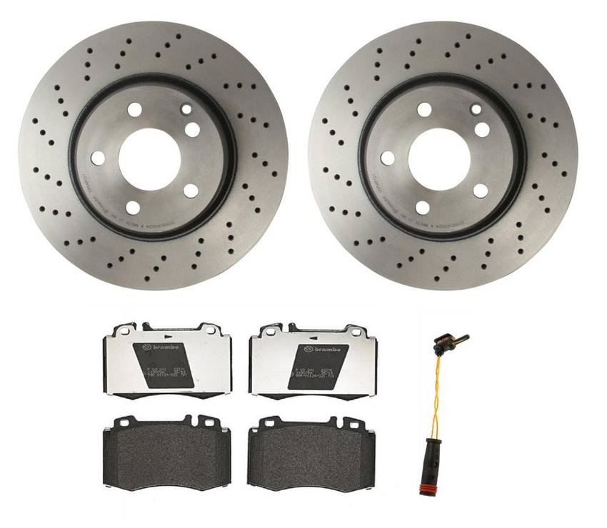 Mercedes Brakes Kit – Brembo Pads and Rotors Front (312mm) (Low-Met) 230421041264 – Brembo 1552141KIT