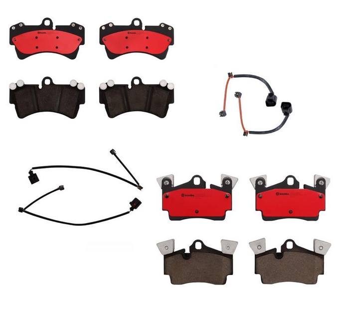 Audi Porsche Brakes Kit – Brembo Pads Front and Rear (Ceramic) 7L6698451D – Brembo 1552437KIT