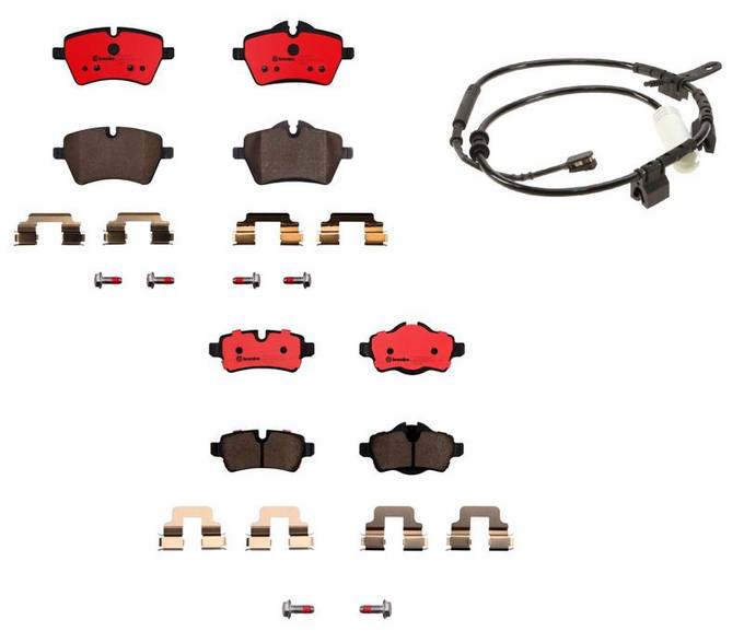 Mini Brembo Brake Pads Kit –  Front and Rear (Ceramic) 34356792572 – Brembo 1555112KIT