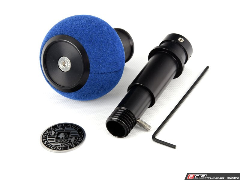 BFI Heavy Weight Shift Knob - Blue Alcantara / Black Anodized