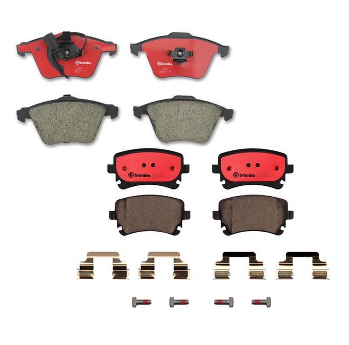 Audi Brembo Brake Kit – Pads Front and Rear (Ceramic) 8E0698451P – Brembo 1555447KIT