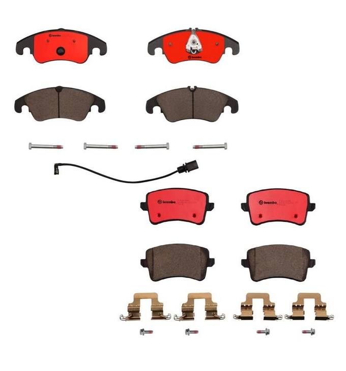 Audi Brembo Brake Kit – Pads Front and Rear (Ceramic) 8R0698151A – Brembo 1555470KIT