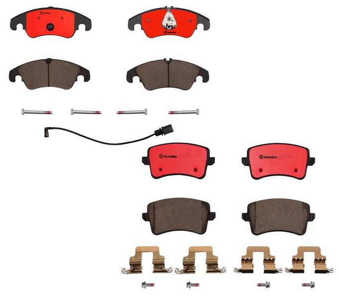 Audi Brembo Brake Kit – Pads Front and Rear (Ceramic) 8R0698151A – Brembo 1555514KIT