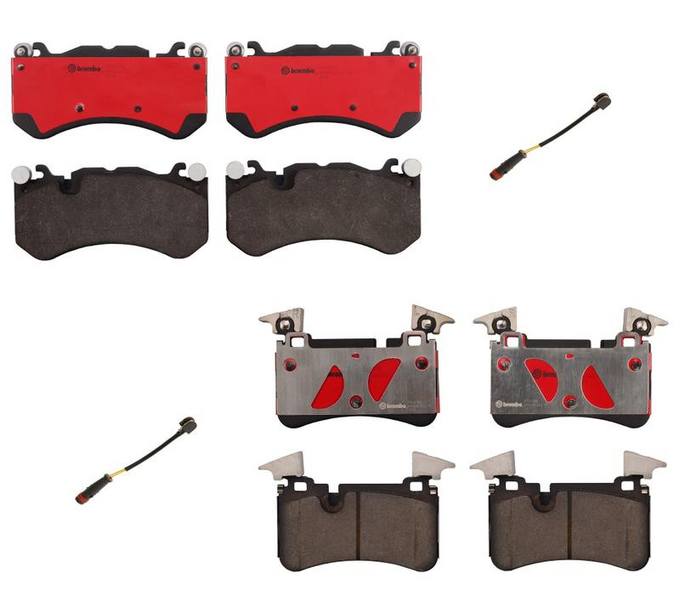 Mercedes Brakes Kit – Brembo Pads Front and Rear (Ceramic) 008420412028 – Brembo 1556067KIT