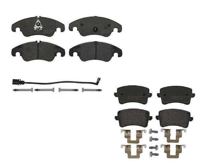 Audi Brembo Brake Kit – Pads Front and Rear (Low-Met) 8R0698151A – Brembo 1557335KIT