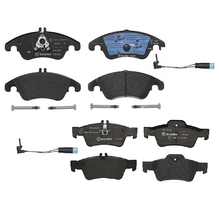 Brembo Brake Pads Kit –  Front and Rear (Low-Met)