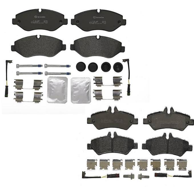 Mercedes Sprinter Brembo Brake Pads Kit –  Front and Rear (Low-Met) – Brembo 1557903KIT