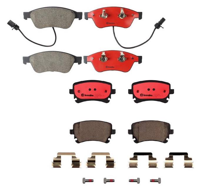 Audi Brembo Brake Kit – Pads Front and Rear (Ceramic) 8E0698451P – Brembo 1558129KIT