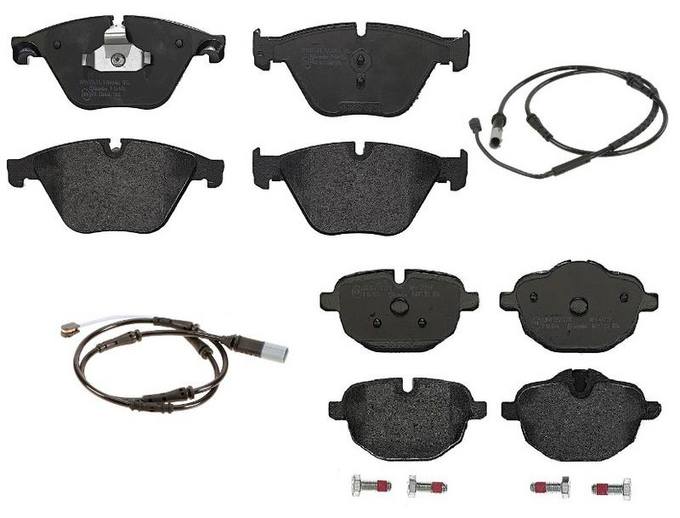 Brembo BMW Brakes Kit – Pads Front and Rear (Low-Met) 34356791962 – Brembo 1558887KIT