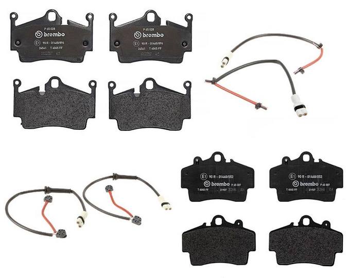 Porsche Brakes Kit – Brembo Pads Front and Rear (Low-Met) 99761275700 – Brembo 1559967KIT