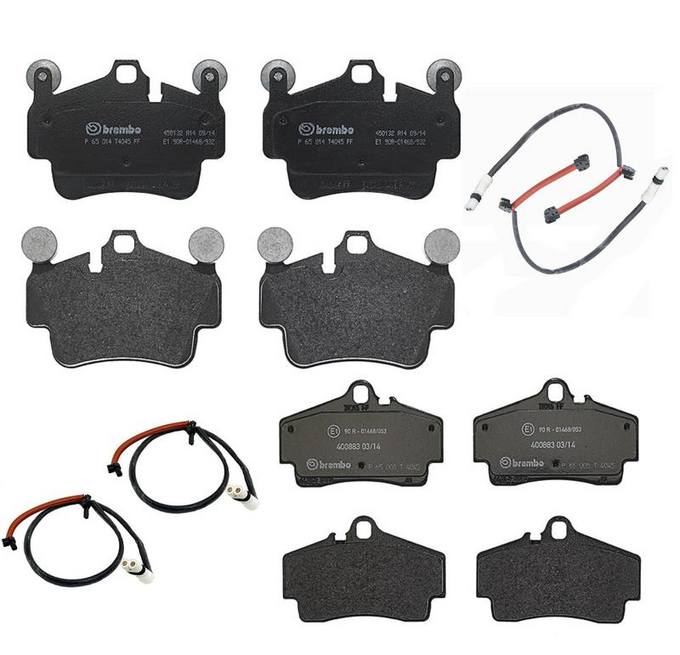 Porsche Brakes Kit – Brembo Pads Front and Rear (Low-Met) 99761275900 – Brembo 1560764KIT