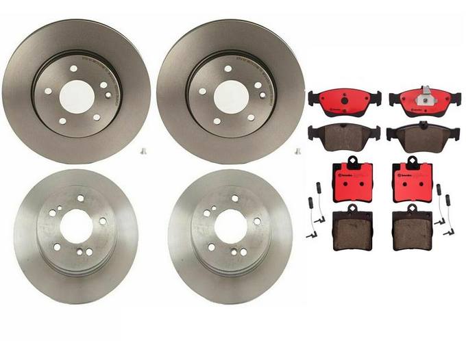 Mercedes Brakes Kit – Brembo Pads Front and Rear (Low-Met) 004420172041 – Brembo 1561174KIT