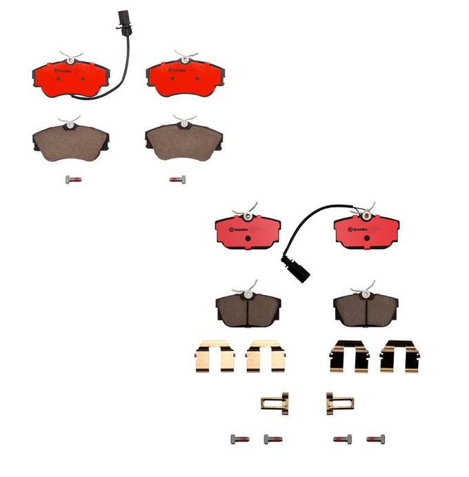 VW Brakes Kit – Brembo Pads Front and Rear (Ceramic) 7M3698451F – Brembo 1561699KIT