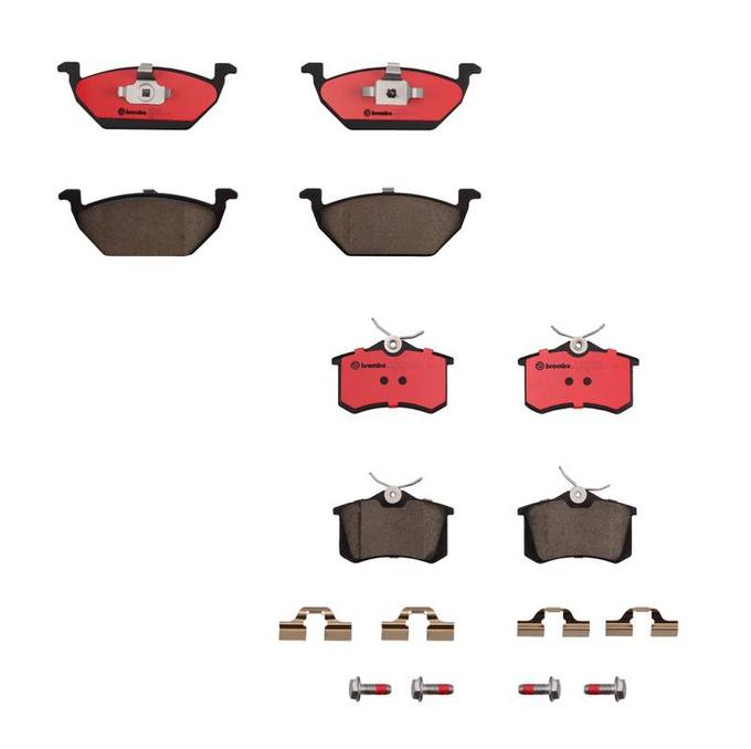 VW Brakes Kit – Brembo Pads Front and Rear (Ceramic) 8E0698451L – Brembo 1561701KIT