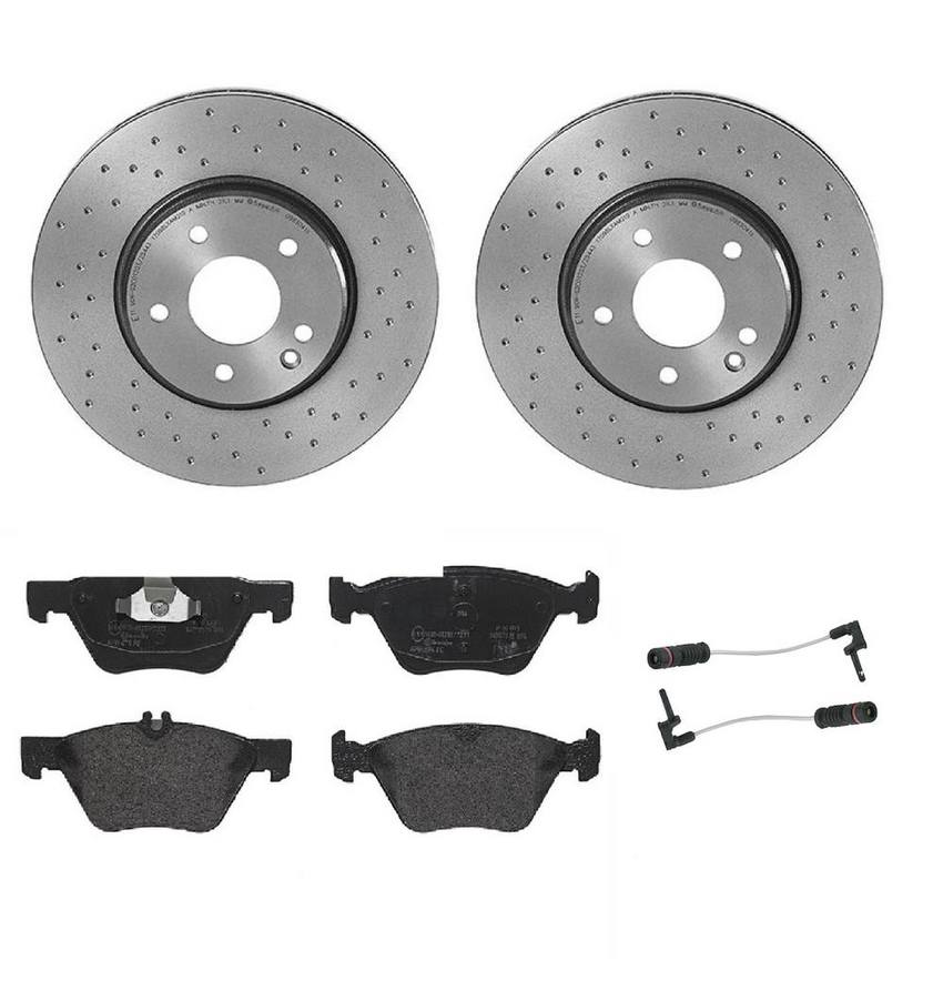 Brembo Brake Pads and Rotors Kit – Front (300mm) (Xtra) (Low-Met)