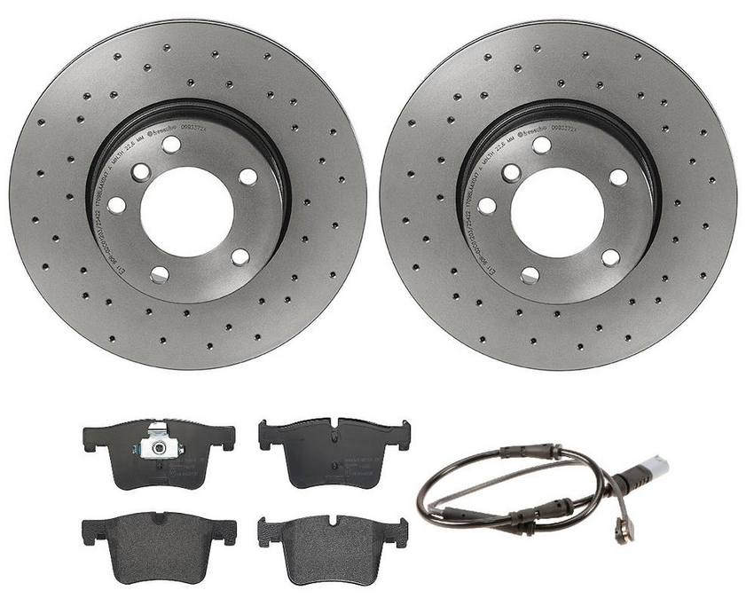 Brembo Brake Pads and Rotors Kit – Front (312mm) (Xtra) (Low-Met)