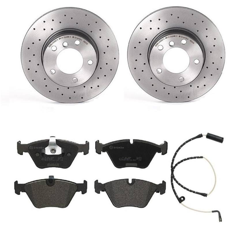 BMW Brembo Brake Kit – Pads and Rotors Front (296mm) (Xtra) (Low-Met) 34352229018 – Brembo 1563801KIT