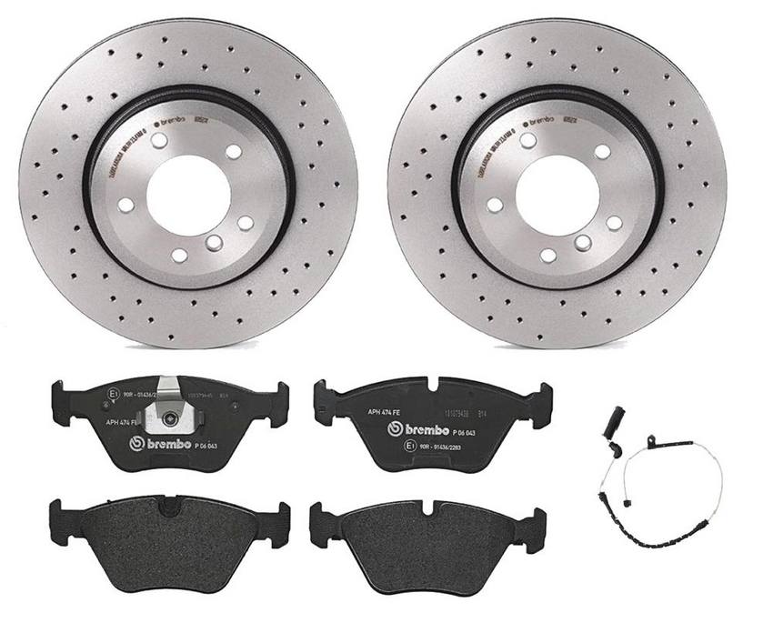 BMW Brembo Brake Kit – Pads and Rotors Front (325mm) (Xtra) (Low-Met) 34357836795 – Brembo 1563836KIT