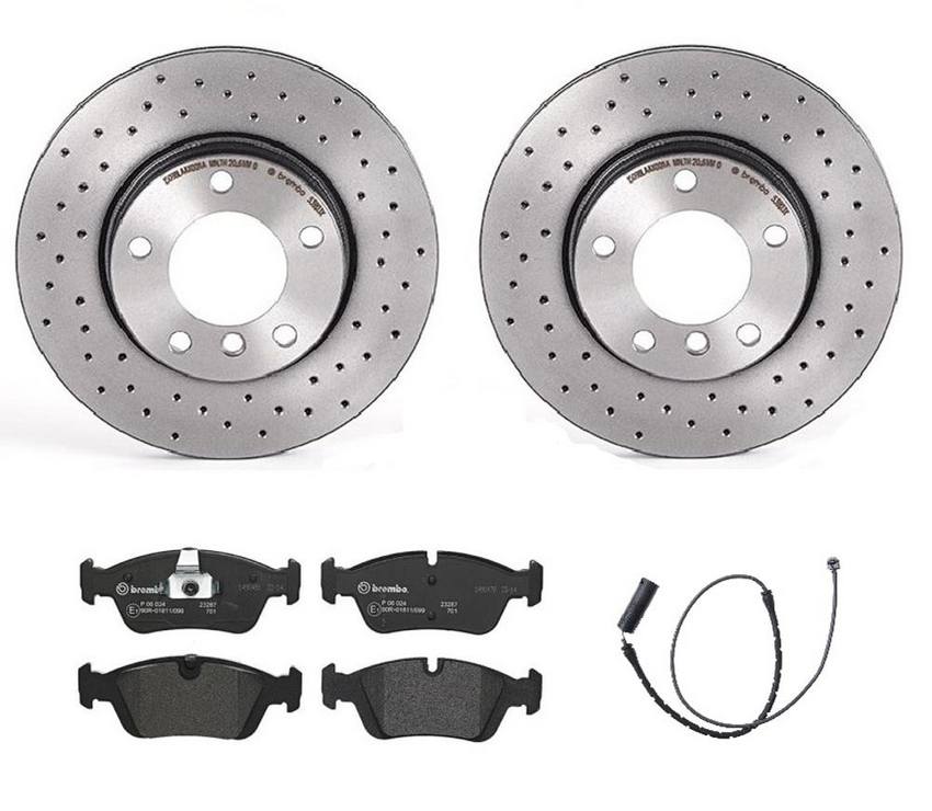 Brembo Brake Pads and Rotors Kit – Front (286mm) (Xtra) (Low-Met)