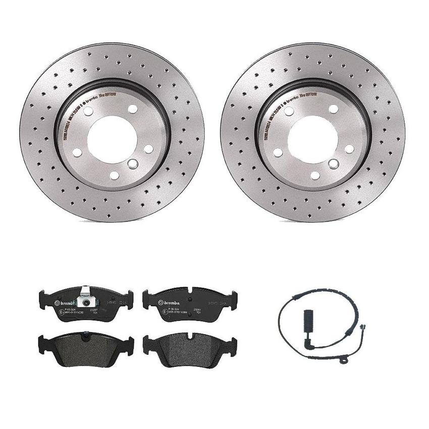 BMW Brembo Brake Kit – Pads and Rotors Front (300mm) (Xtra) (Low-Met) 34351164371 – Brembo 1563894KIT