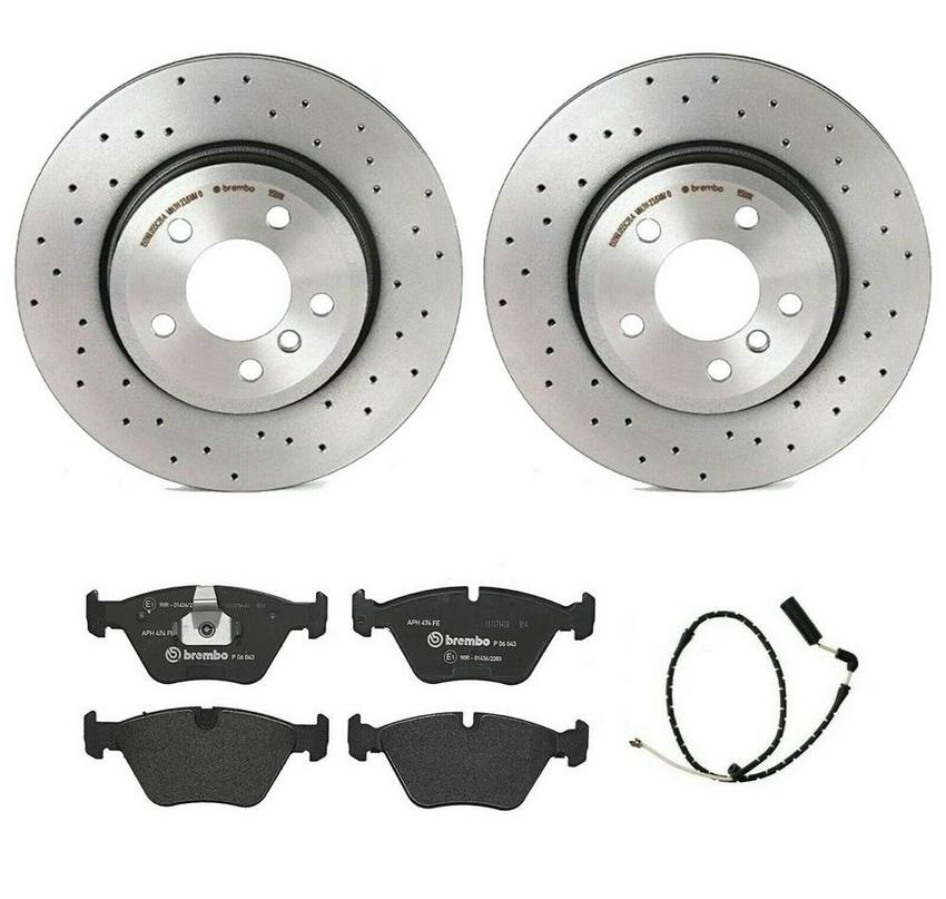 Brembo Brake Pads and Rotors Kit – Front (325mm) (Xtra) (Low-Met)