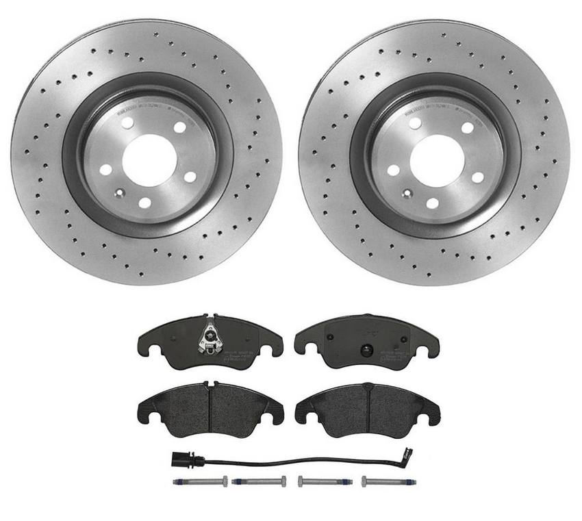 Brembo Brake Pads and Rotors Kit – Front (345mm) (Xtra) (Low-Met)