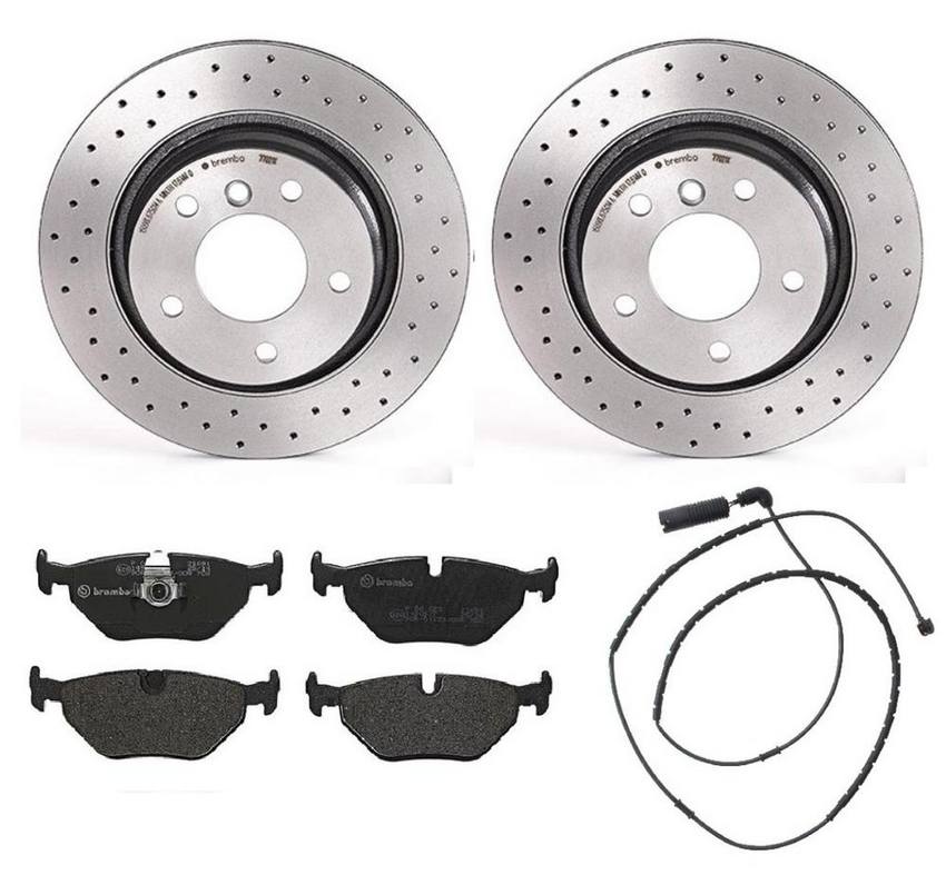 Brembo Brakes Kit – Pads and Rotors Rear (294mm) (Xtra) (Low-Met)