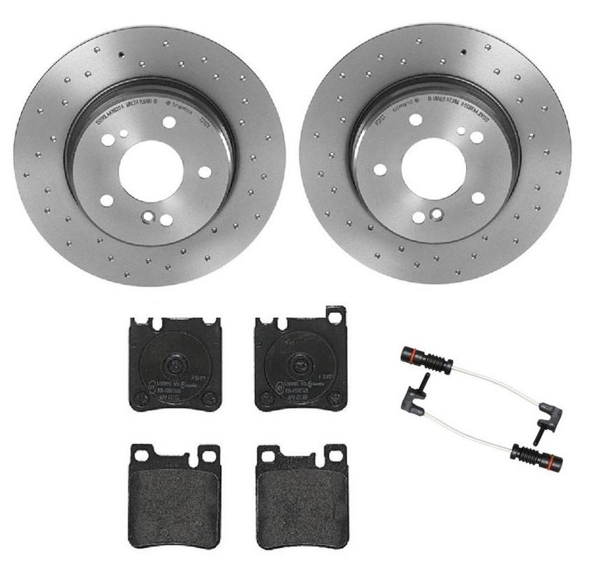 Brembo Brakes Kit – Pads and Rotors Rear (290mm) (Xtra) (Low-Met)