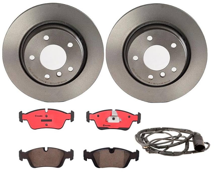 BMW Brembo Brake Kit – Pads and Rotors Rear (294mm) (Ceramic) 34351164372 – Brembo 1564151KIT