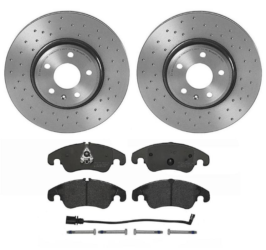 Brembo Brake Pads and Rotors Kit – Front (320mm) (Xtra) (Low-Met)