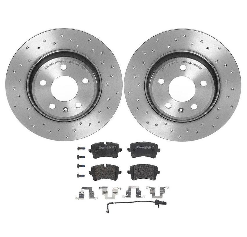 Audi Brembo Brake Kit – Pads and Rotors Rear (300mm) (Xtra) (Low-Met) 8K0615601M – Brembo 1564440KIT