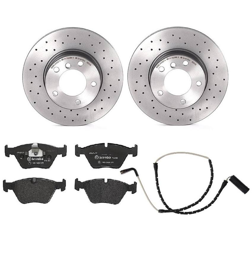 BMW Brembo Brake Kit – Pads and Rotors Front (296mm) (Xtra) (Low-Met) 34352229018 – Brembo 1564481KIT