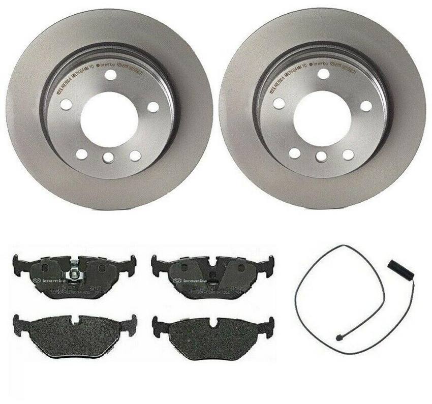 BMW Brembo Brake Kit – Pads and Rotors Rear (280mm) (Low-Met) 34351181342 – Brembo 1564782KIT