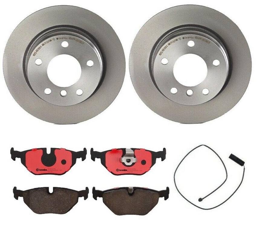 BMW Brembo Brake Kit – Pads and Rotors Rear (280mm) (Ceramic) 34351181342 – Brembo 1564811KIT