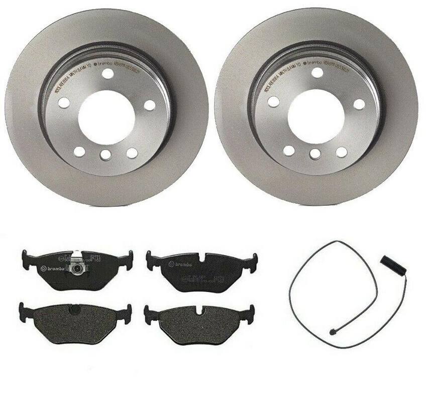 BMW Brembo Brake Kit – Pads and Rotors Rear (280mm) (Low-Met) 34351181342 – Brembo 1564832KIT