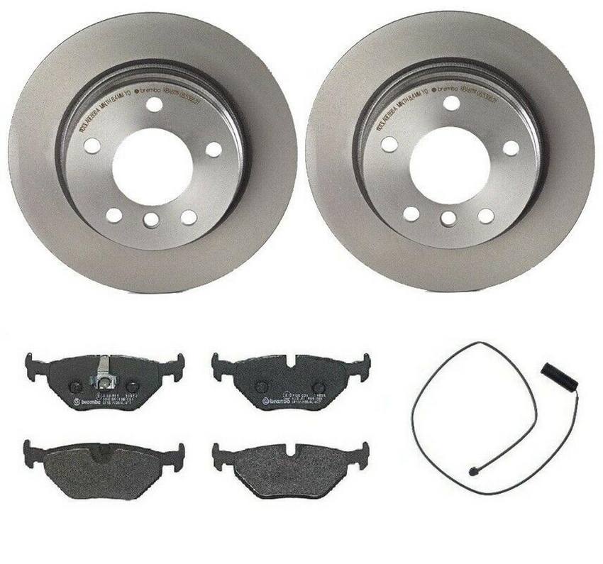 BMW Brembo Brake Kit – Pads and Rotors Rear (280mm) (Low-Met) 34351181342 – Brembo 1564852KIT