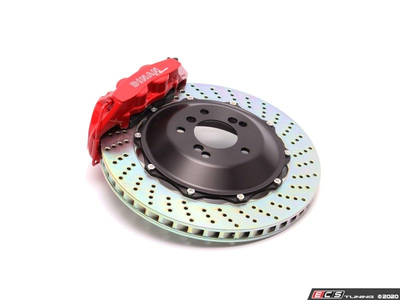 Dinan Front Big Brake Kit by Brembo - Red, Drilled