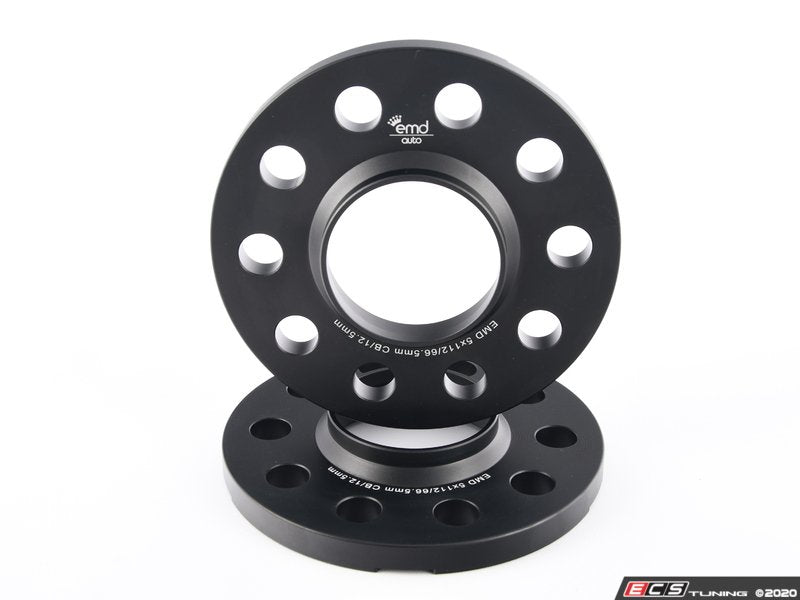 EMD Auto 12.5mm Wheel Spacers - Pair (With Bolts)