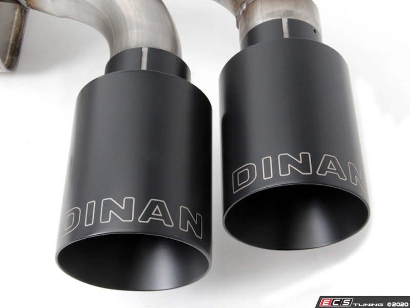 Dinan Free Flow Axle-Back Exhaust - Black Tips