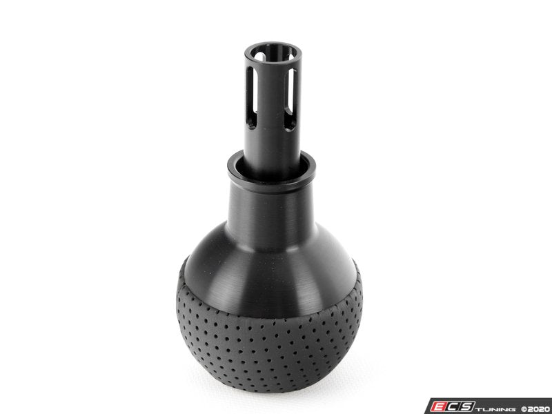 BFI Heavy Weight Shift Knob SCHWARZ - Air Leather - Gold Top