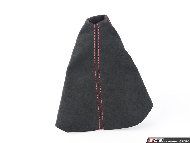 BFI Manual Alcantara Shift Boot - Red Stitching