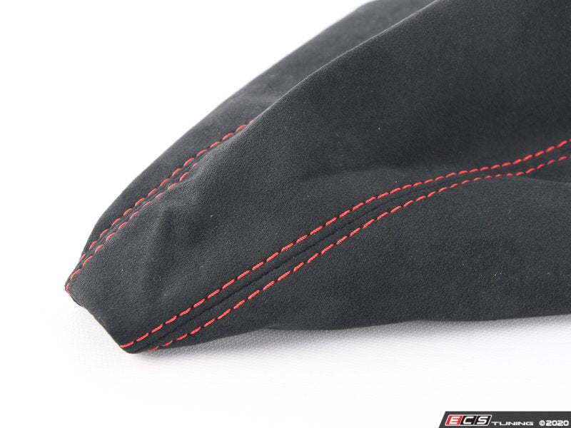 BFI Manual Alcantara Shift Boot - Red Stitching